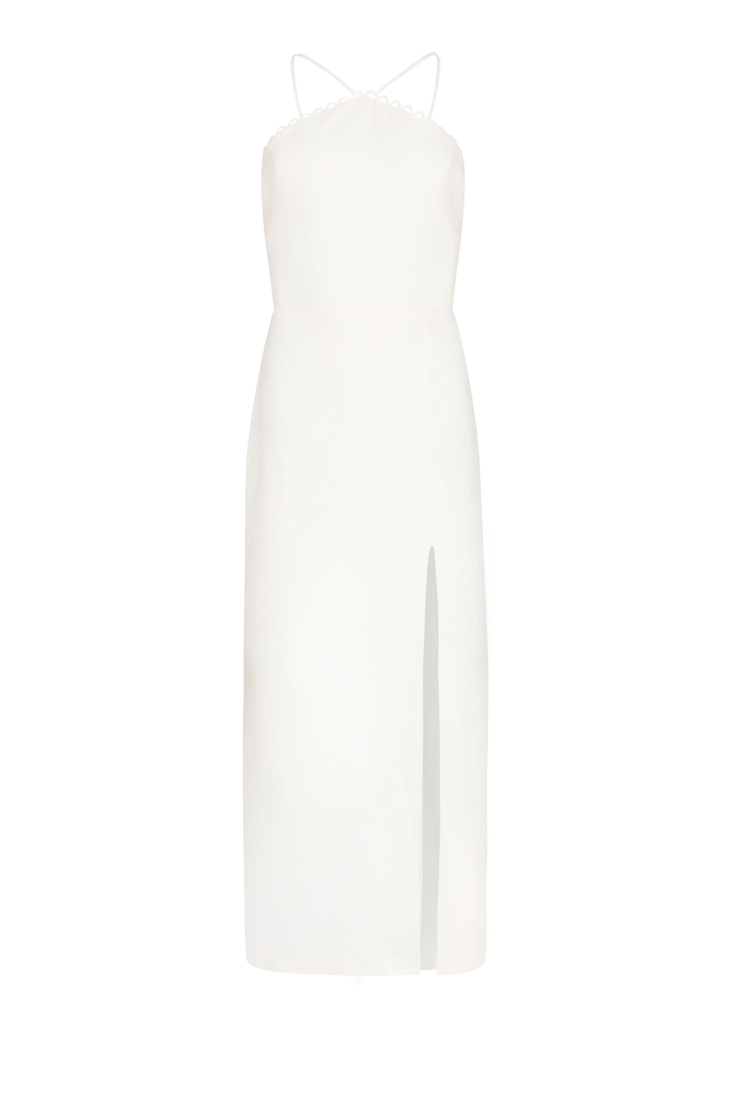 abby off-shoulder tie-up back dress white Abby Off-Shoulder Tie-Up Back Dress Blush