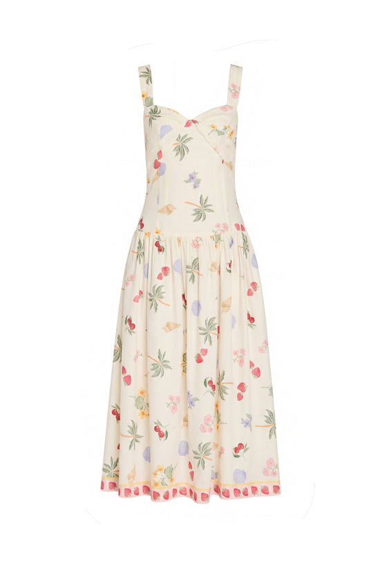 Soho Midi Dress in Boardwalk view 1