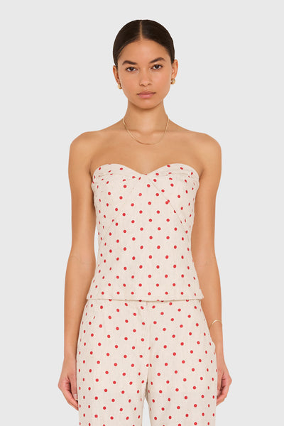 Soho Top in Polka Dot