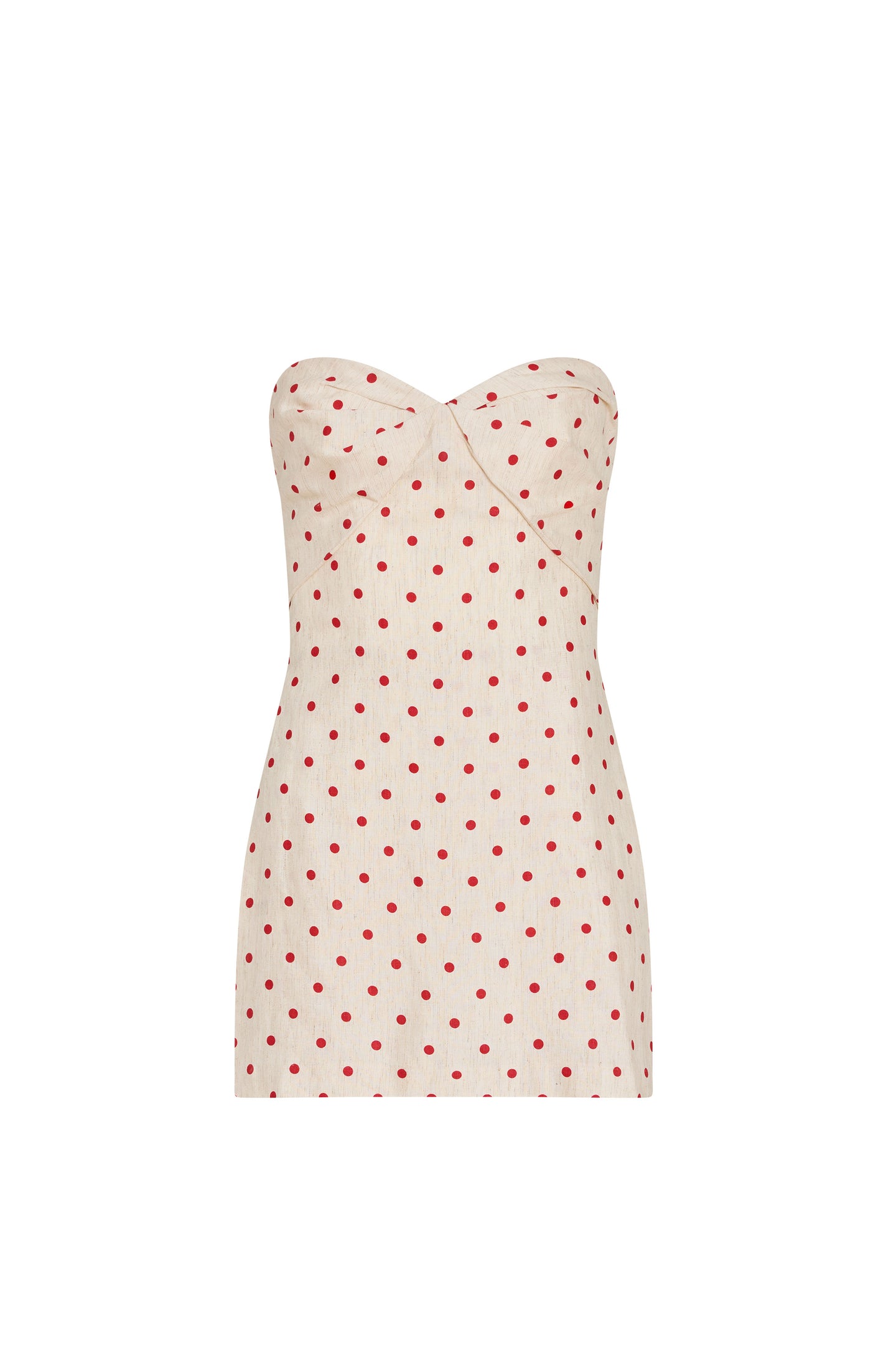 Strapless Soho Romper in Polka Dot View 5