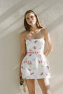 Strapless Bethany Romper in Boardwalk View 5