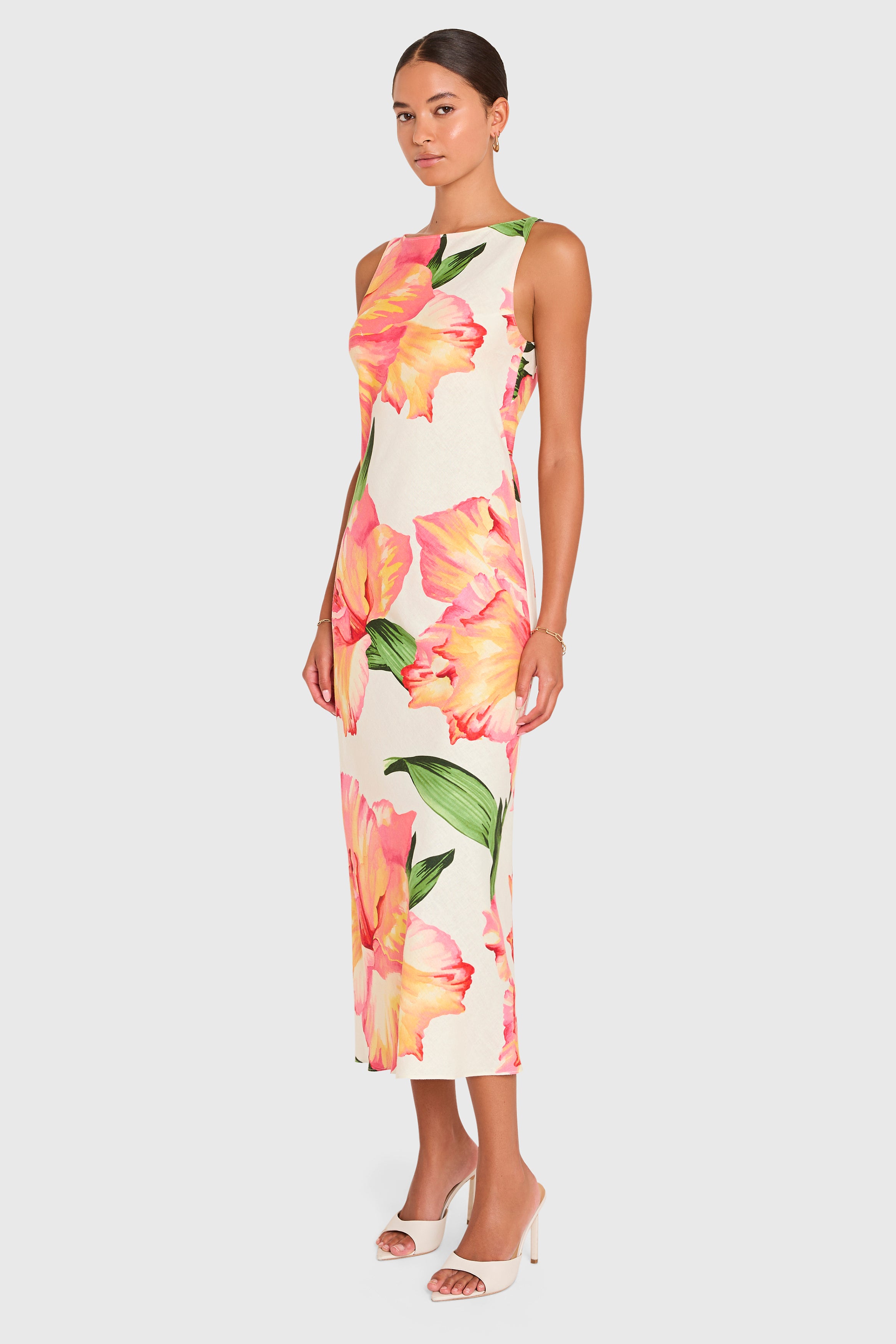 hibiscus cutwork cotton midi dress Celandine Hibiscus Cutwork Cotton Midi Dress Size XS Retail $168 Rent $40