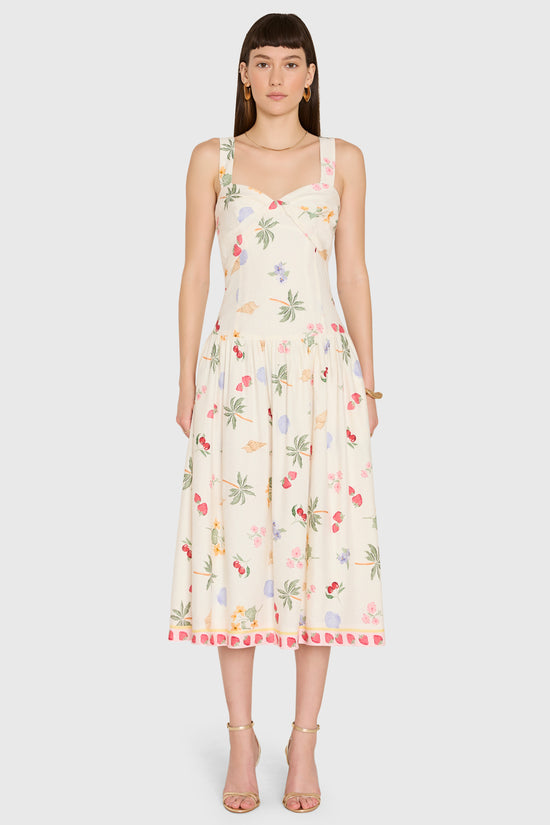 Soho Midi Dress in Boardwalk view 2