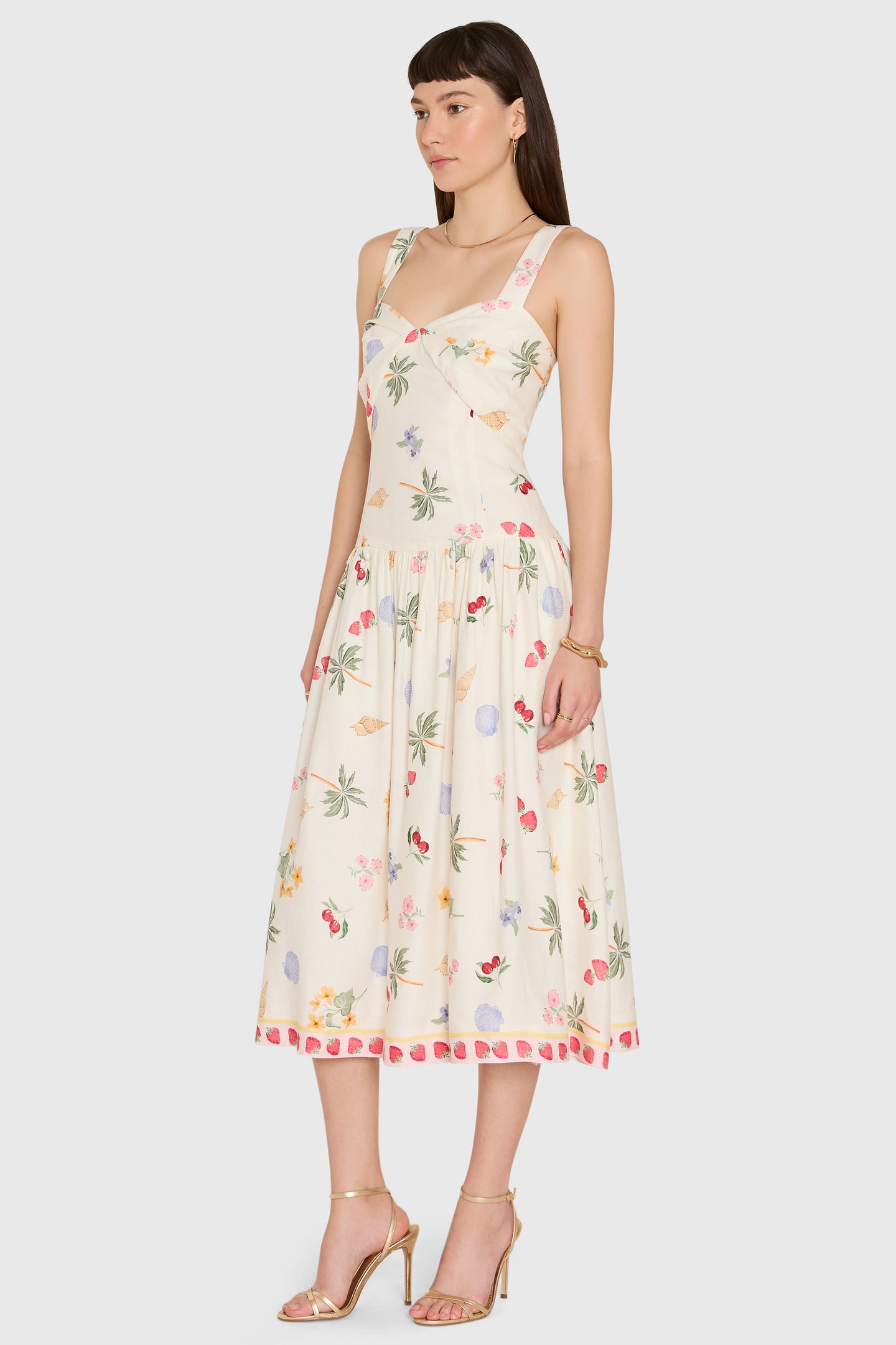 Soho Midi Dress in Boardwalk View 2