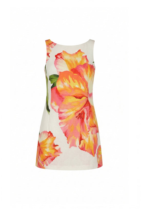 Francie Romper in Hibiscus view 1