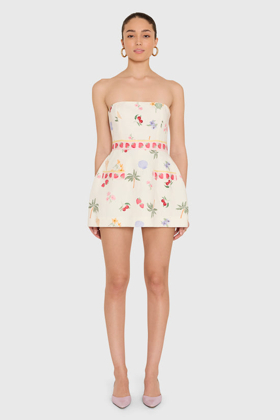 Strapless Bethany Romper in Boardwalk view 1