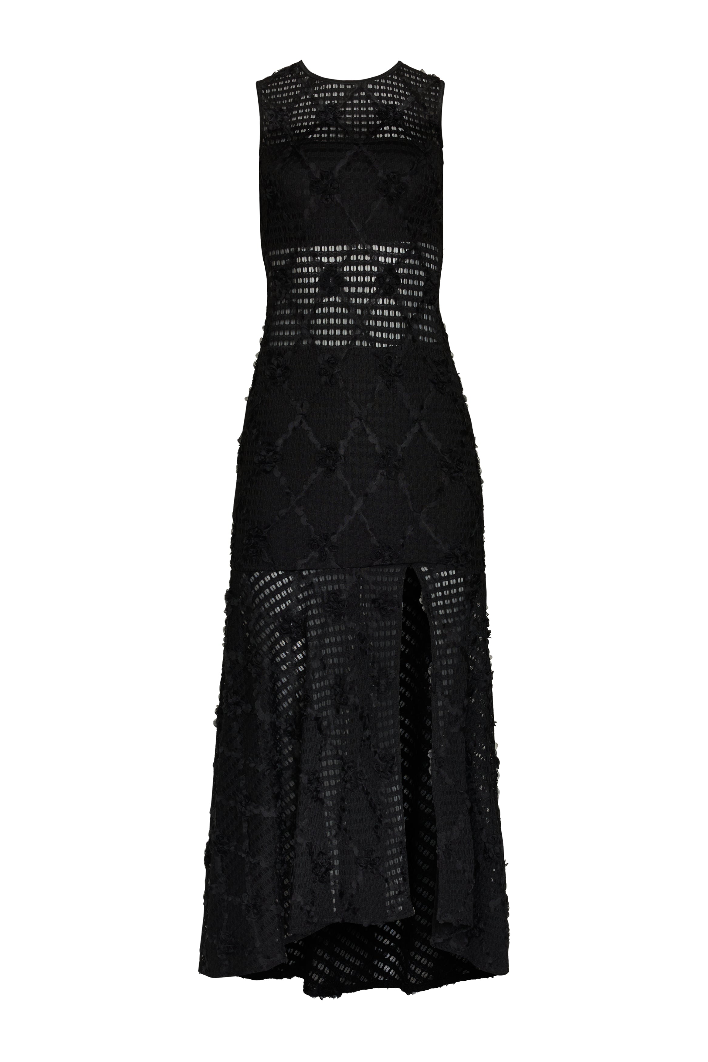 Amanda Uprichard Black popular Lace Contrast Blo