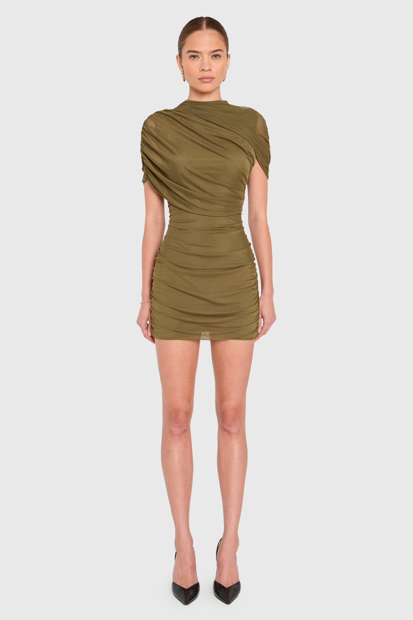Amanda Uprichard Evianna Dress in Olive