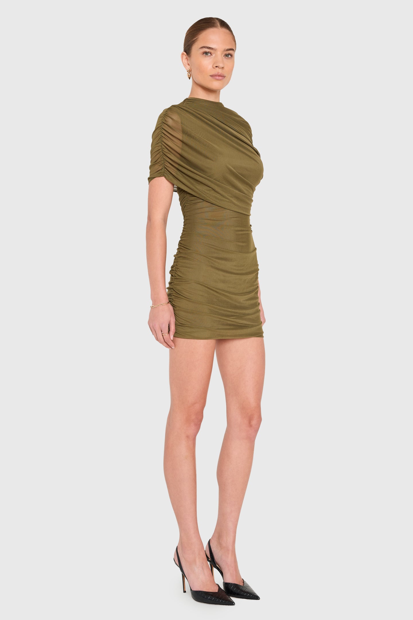amanda uprichard green dress Arely Mini in Dark this maxi dress is a testament to luxurious design Amanda Uprichard Evianna Dress in