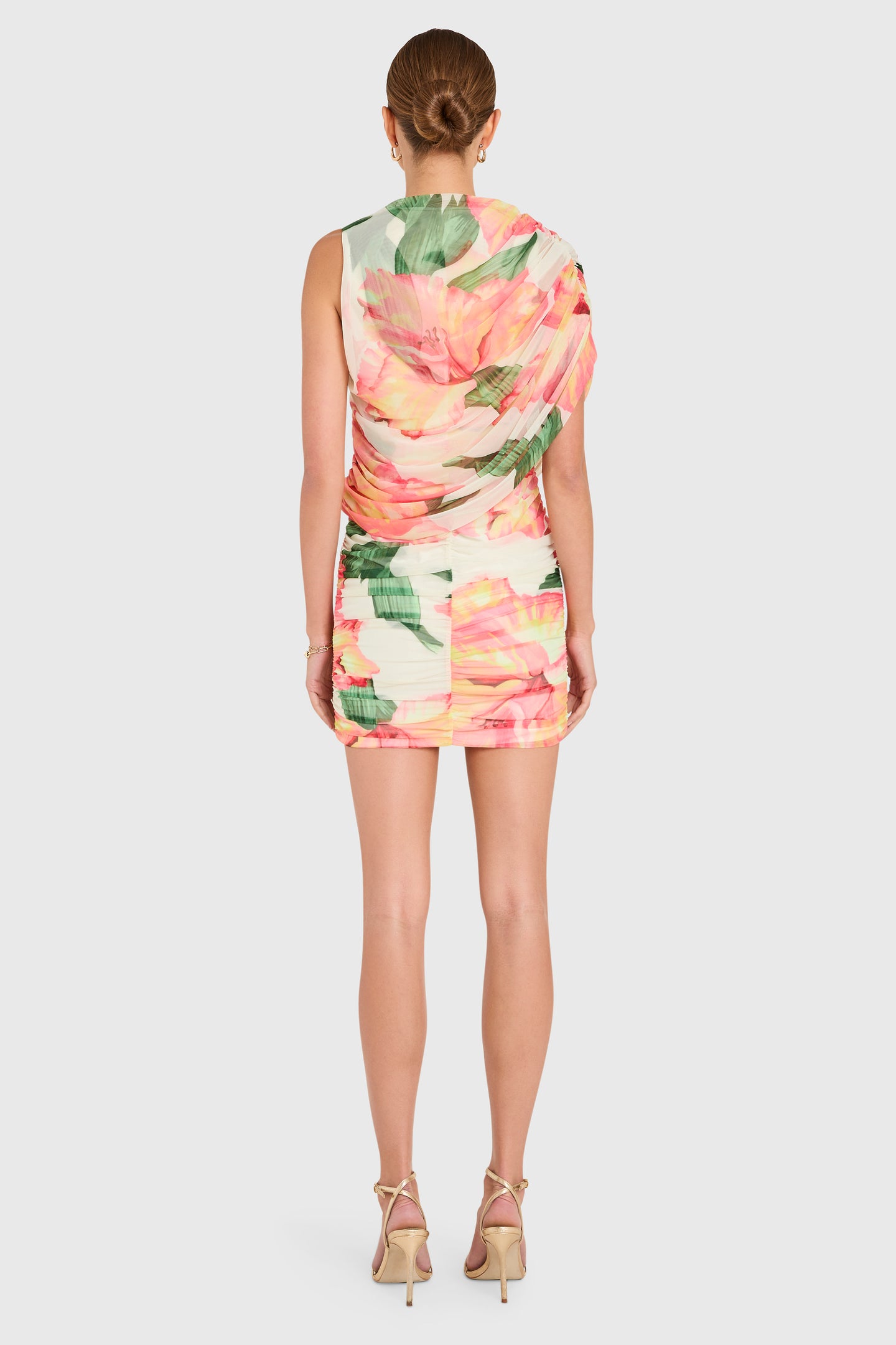 Marcelle Dress in Hibiscus View 3