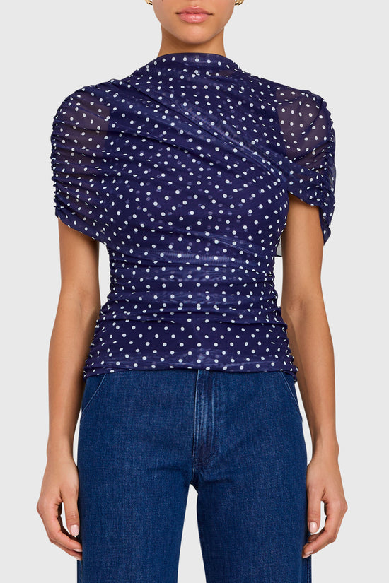Evianna Top in Polka Dot view 2