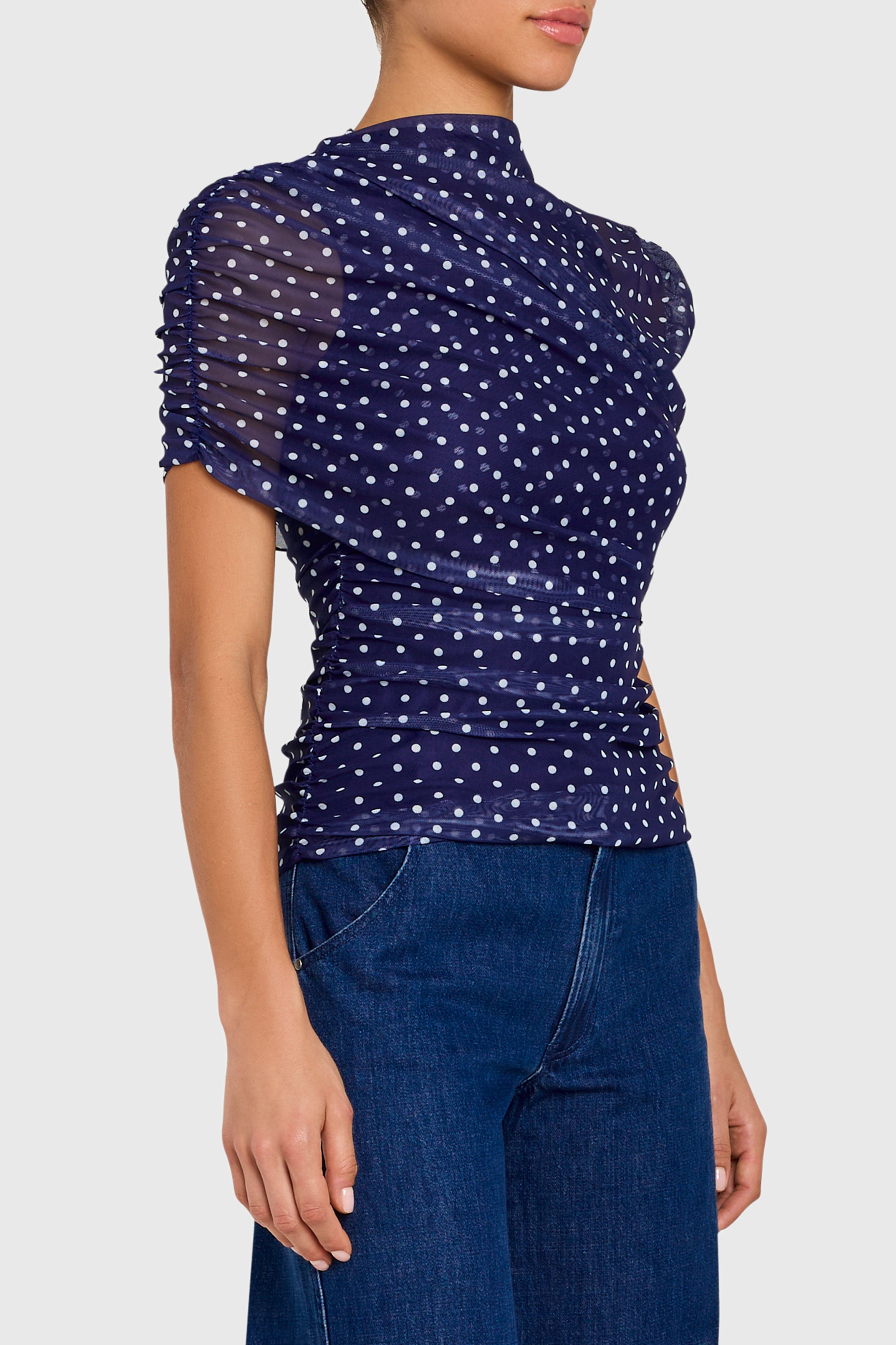 Evianna Top in Polka Dot