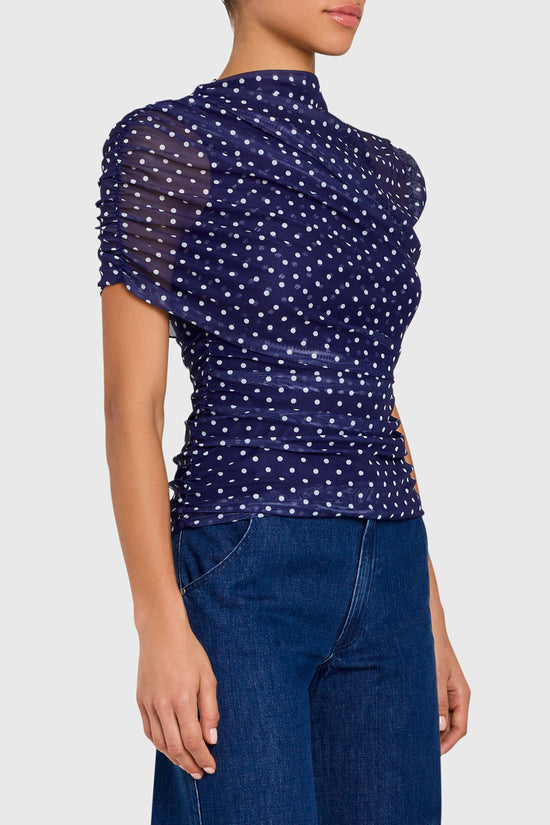 Evianna Top in Polka Dot view 2
