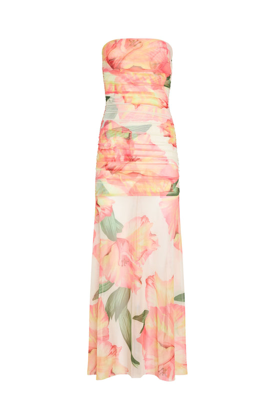 Leo Dress in Hibiscus view 1