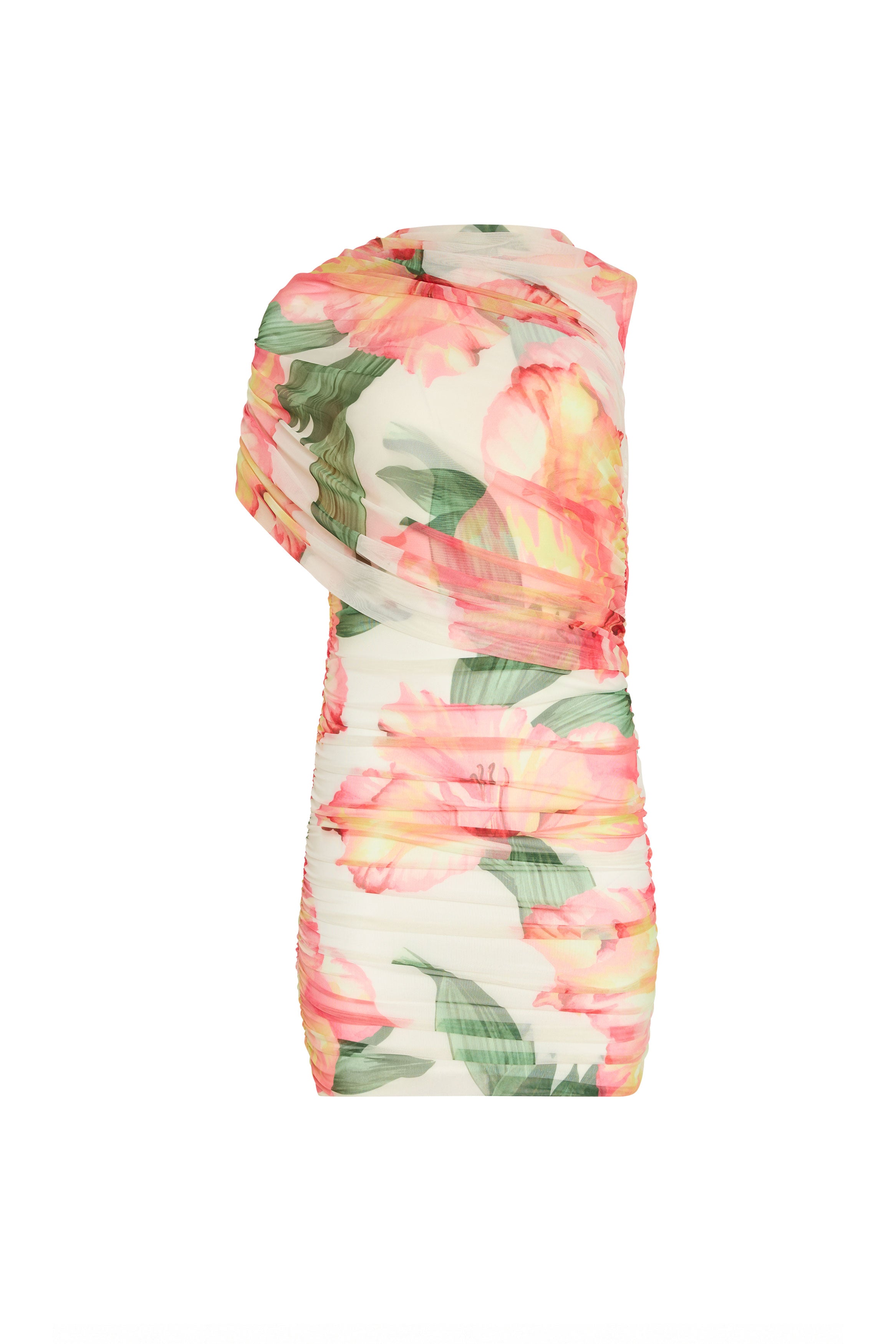 hibiscus print mini dress Black Hibiscus Print Chiffon Low Back Mini Dress