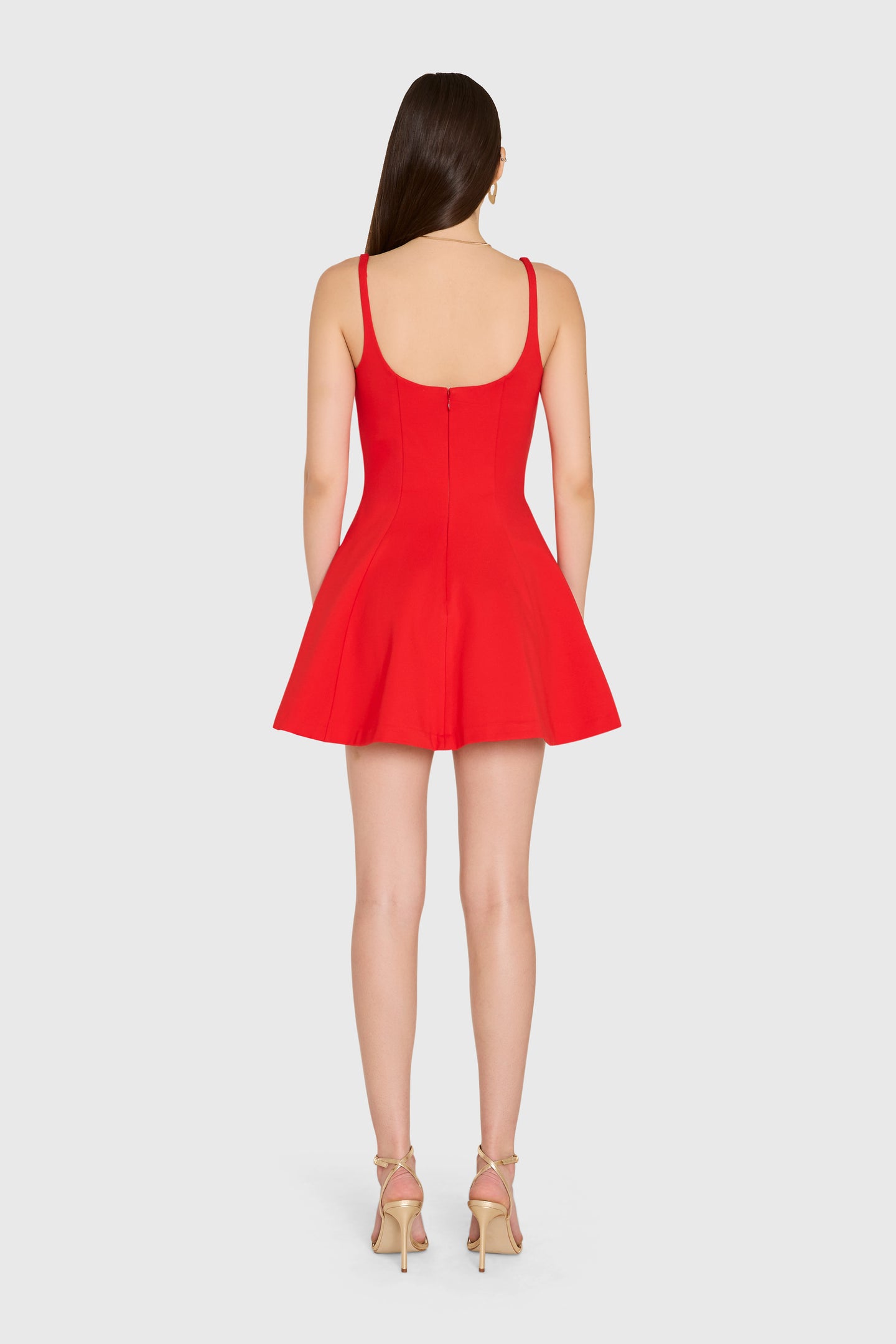 Sleeveless Mini Loren Dress in Chili | XS