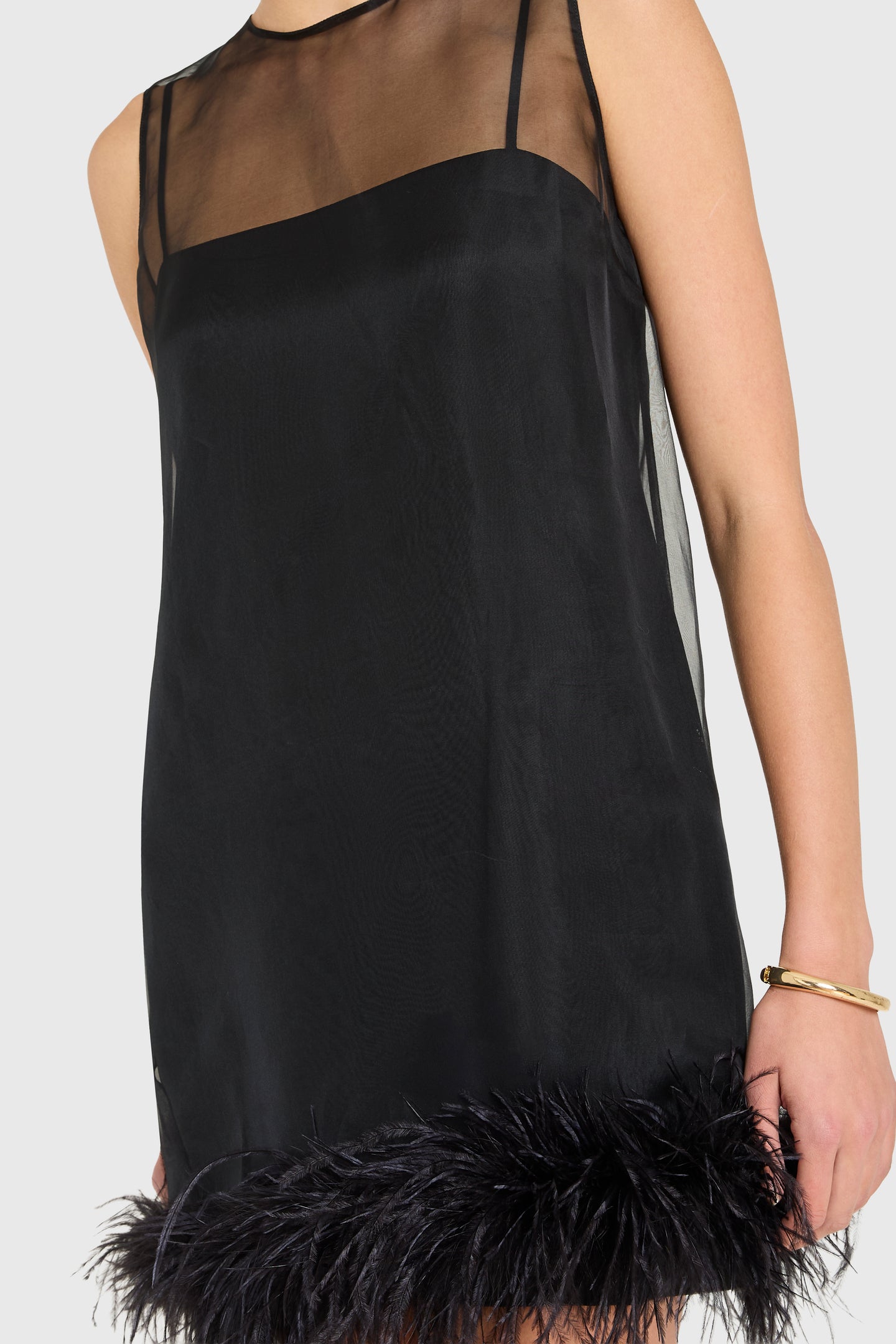 Sleeveless Mini Minnie Dress in Black Silk | L | Amanda Uprichard Sleeveless Mini Minnie Dress in Black Silk | L | Amanda Uprichard
