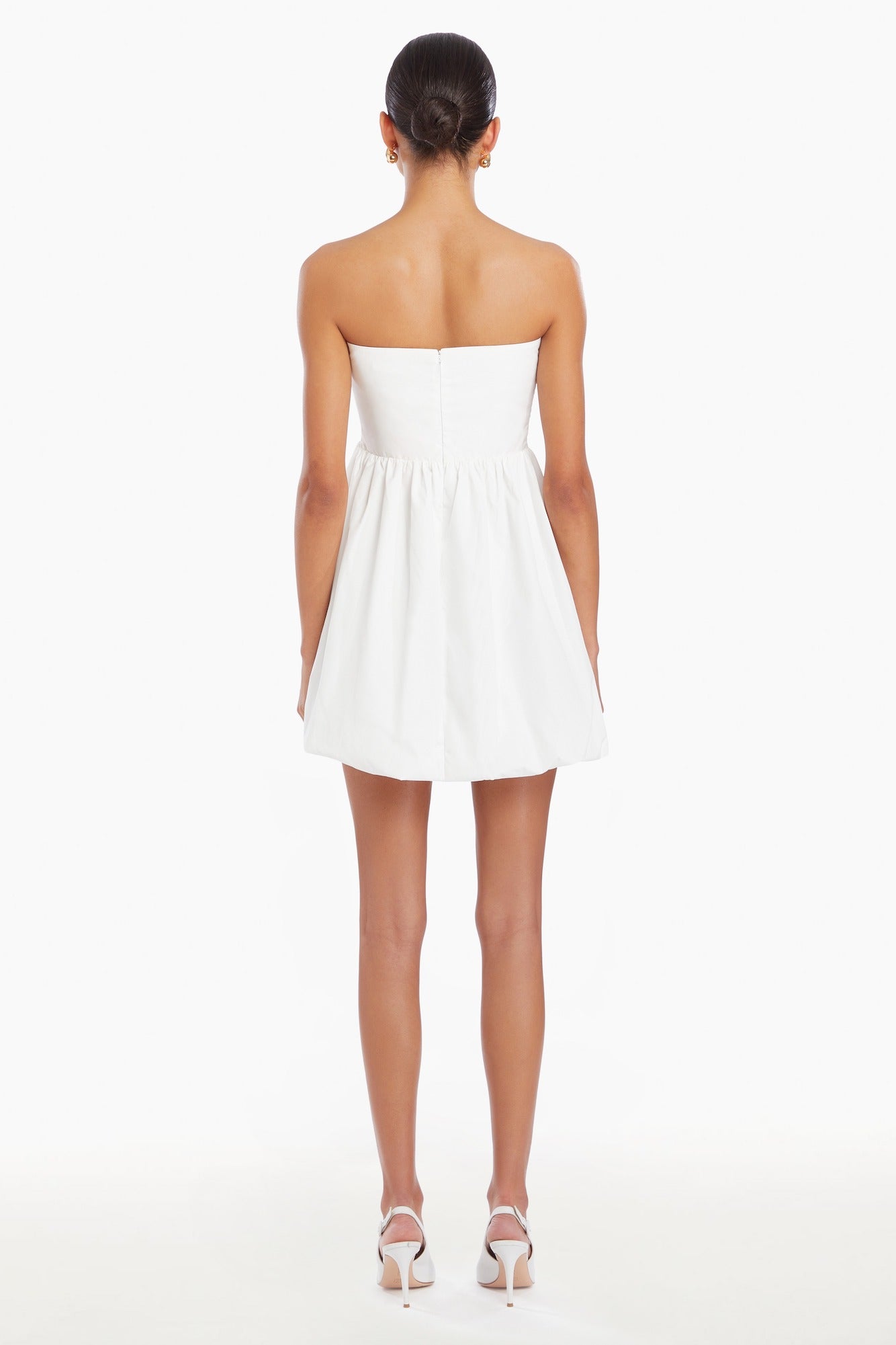 Strapless Mini Oscar Dress in White | L Strapless Mini Oscar Dress in White | L