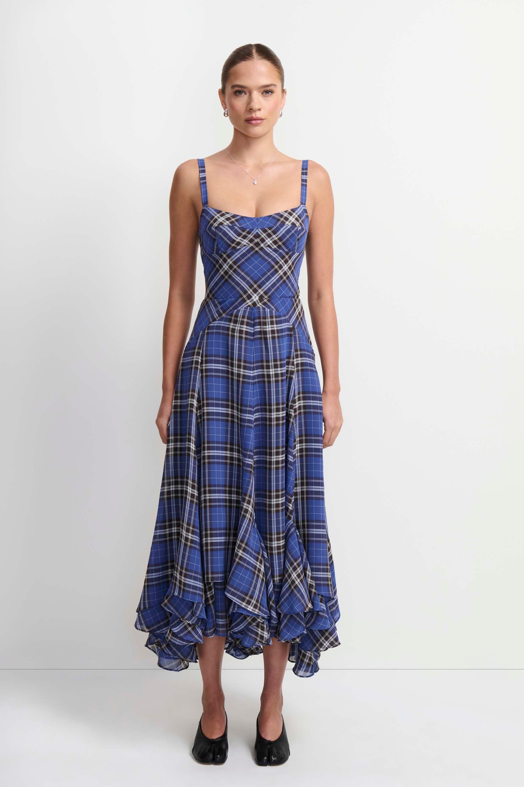 Monterey Dress in Plaid view 1