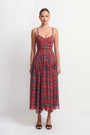 Spencer Midi Dress in Plaid View 1