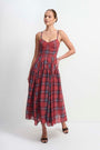 Spencer Midi Dress in Plaid View 4