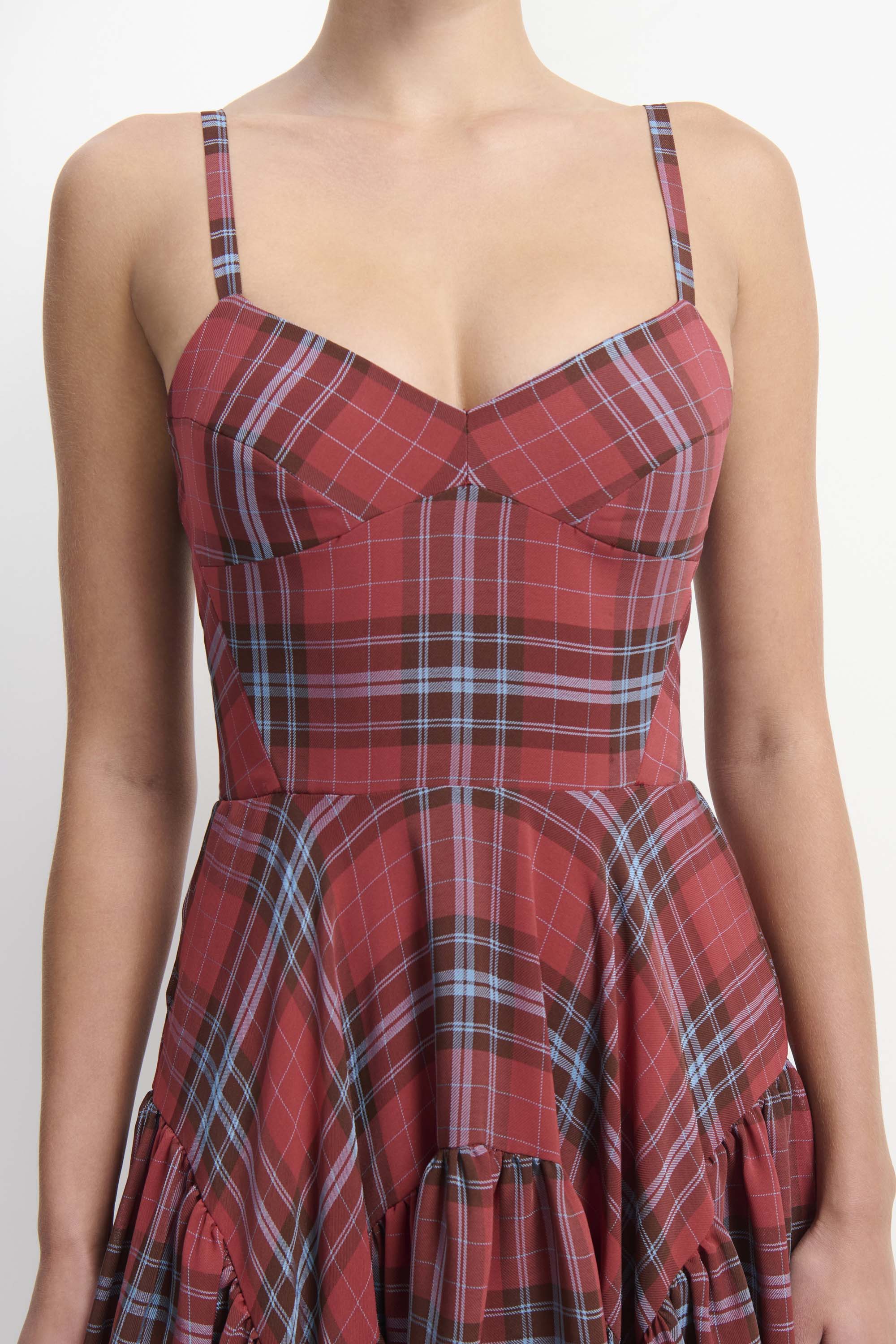 Spencer Midi Dress in Plaid view 3