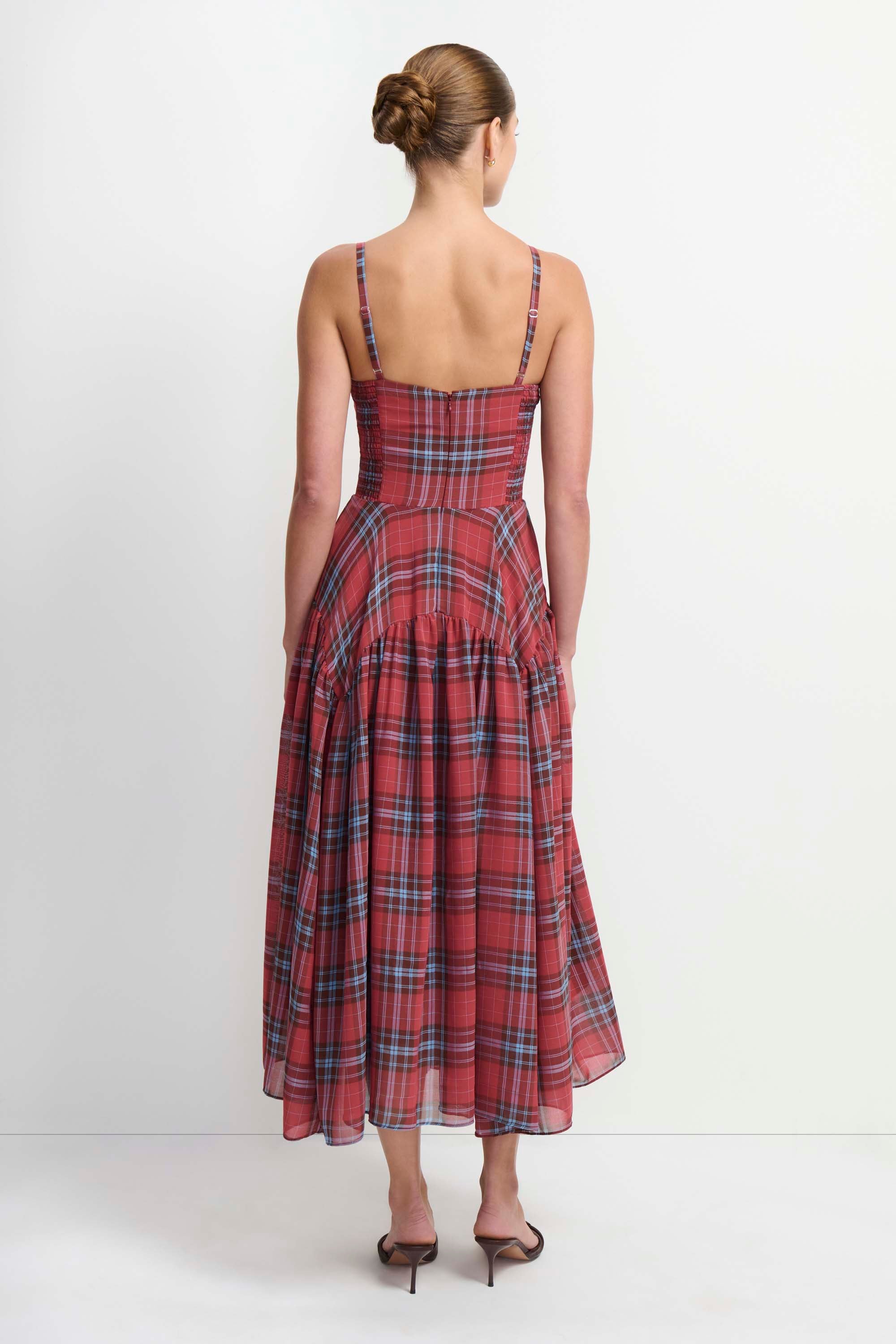 Spencer Midi Dress in Plaid view 2
