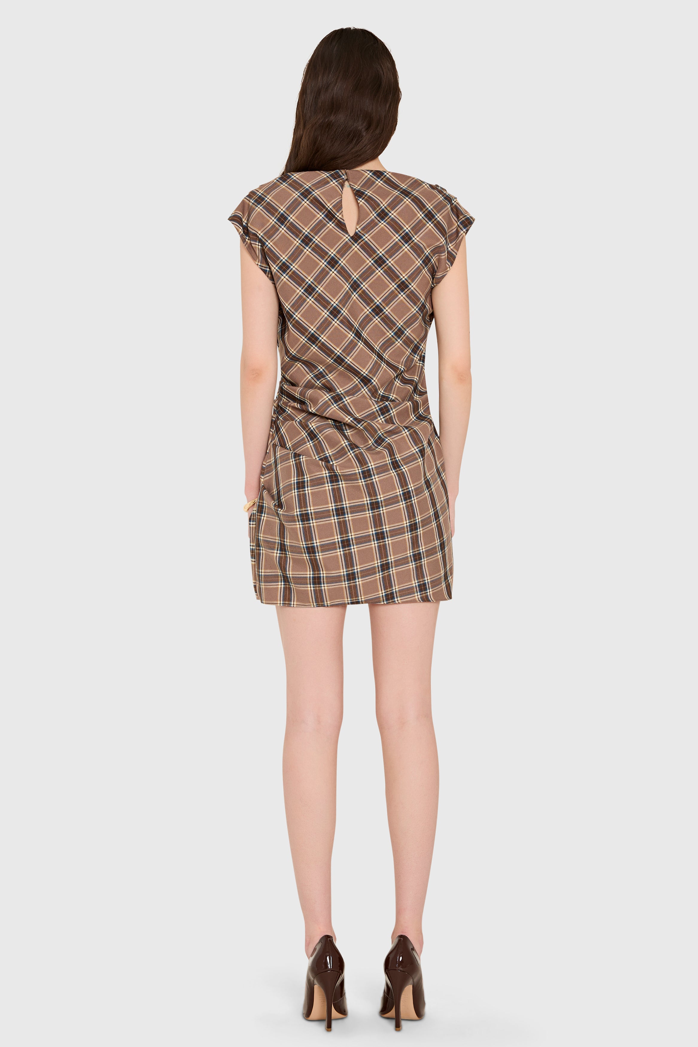 Dalancey Dress in Academy Plaid view 3
