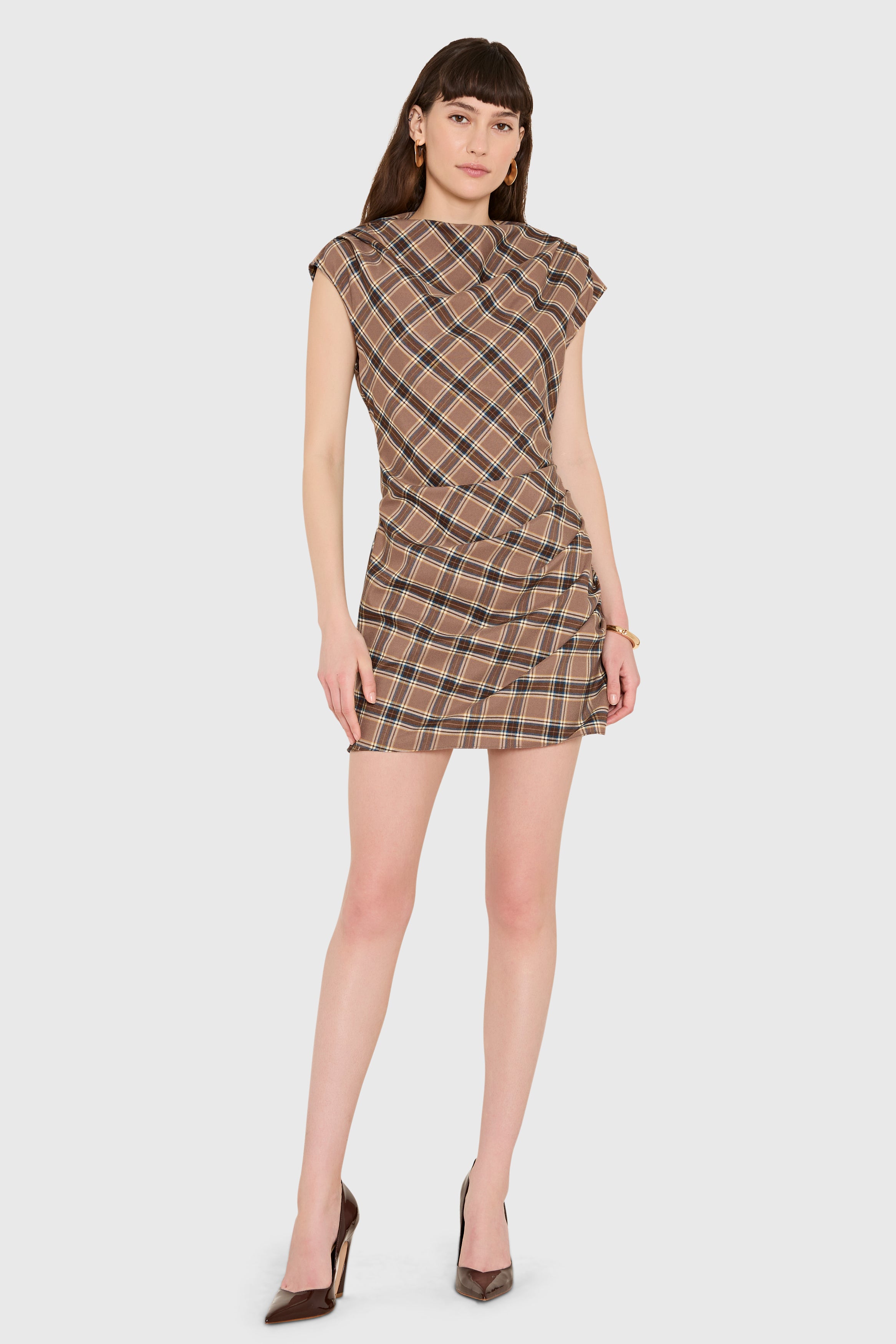 Dalancey Dress in Academy Plaid view 5