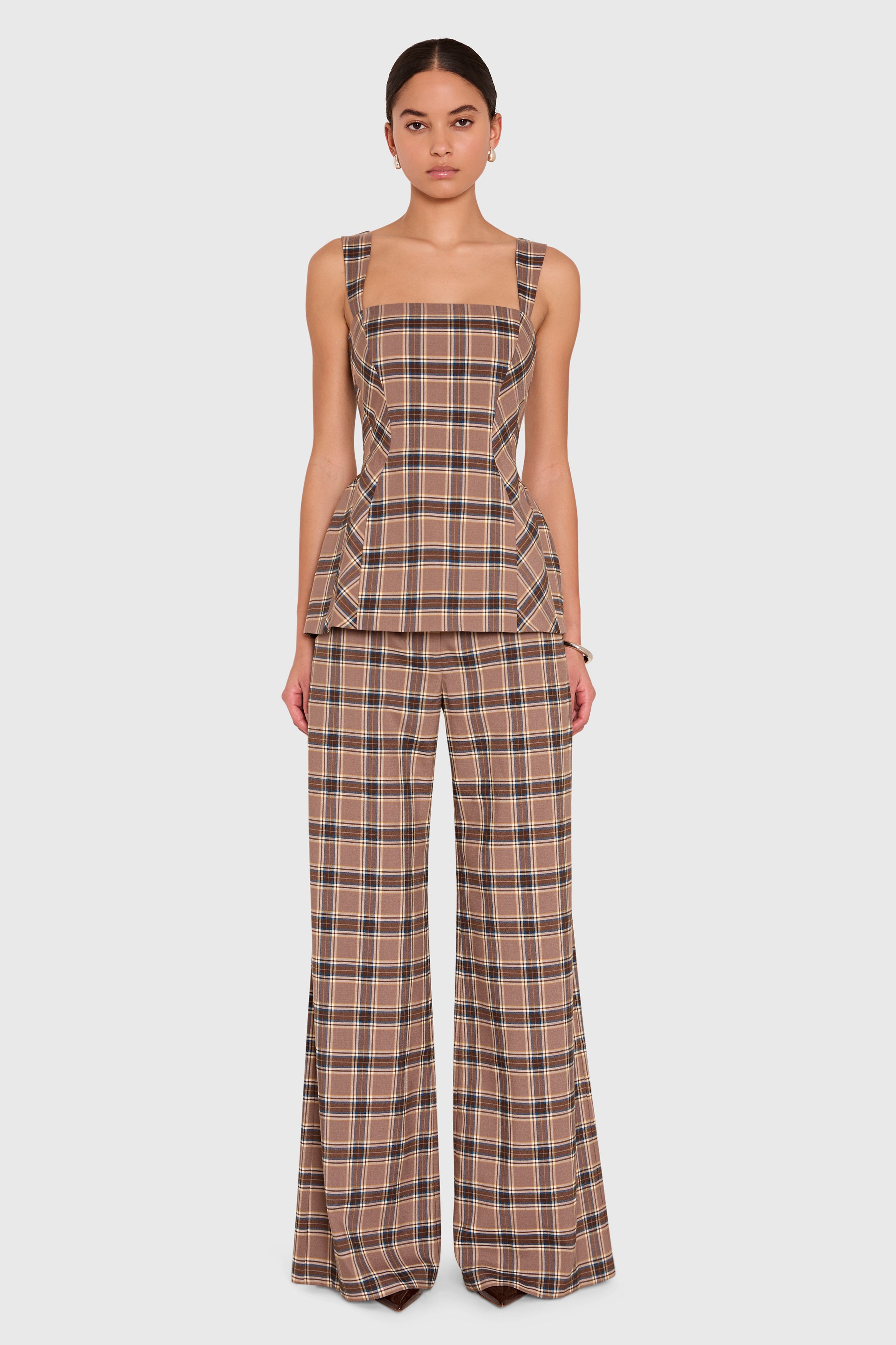 Andreina Top in Academy Plaid view 5