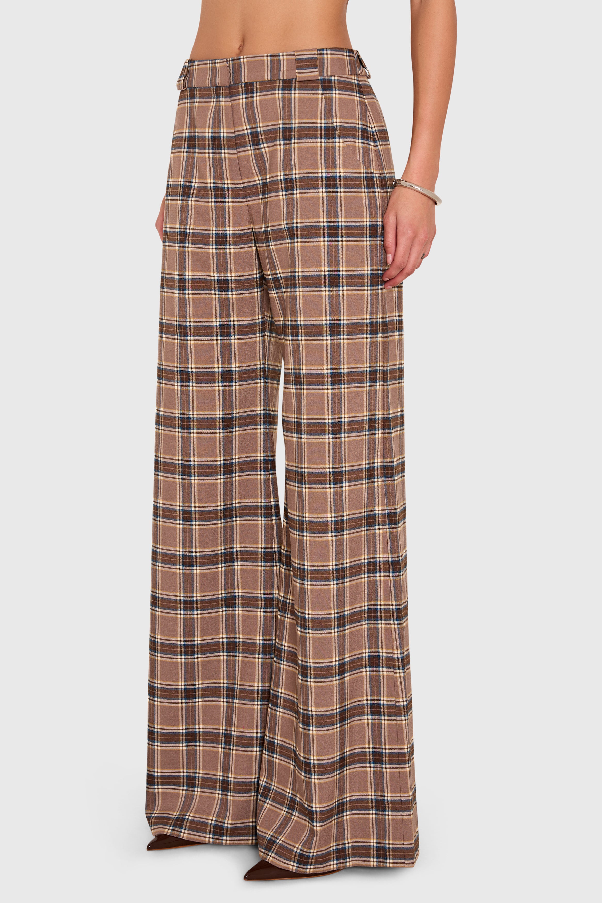 Saddler Pants in Academy Plaid view 2