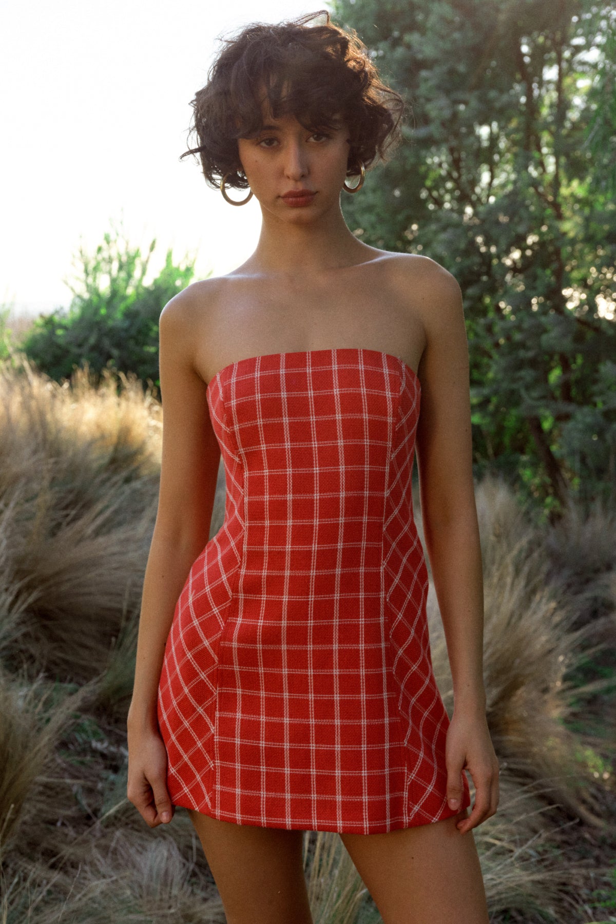 Daisy Romper in Plaid View 5