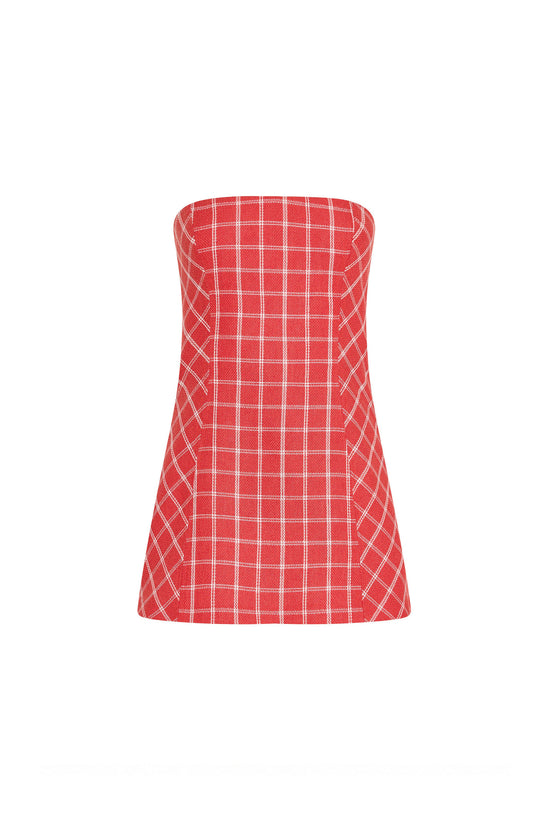 Daisy Romper in Plaid view 1