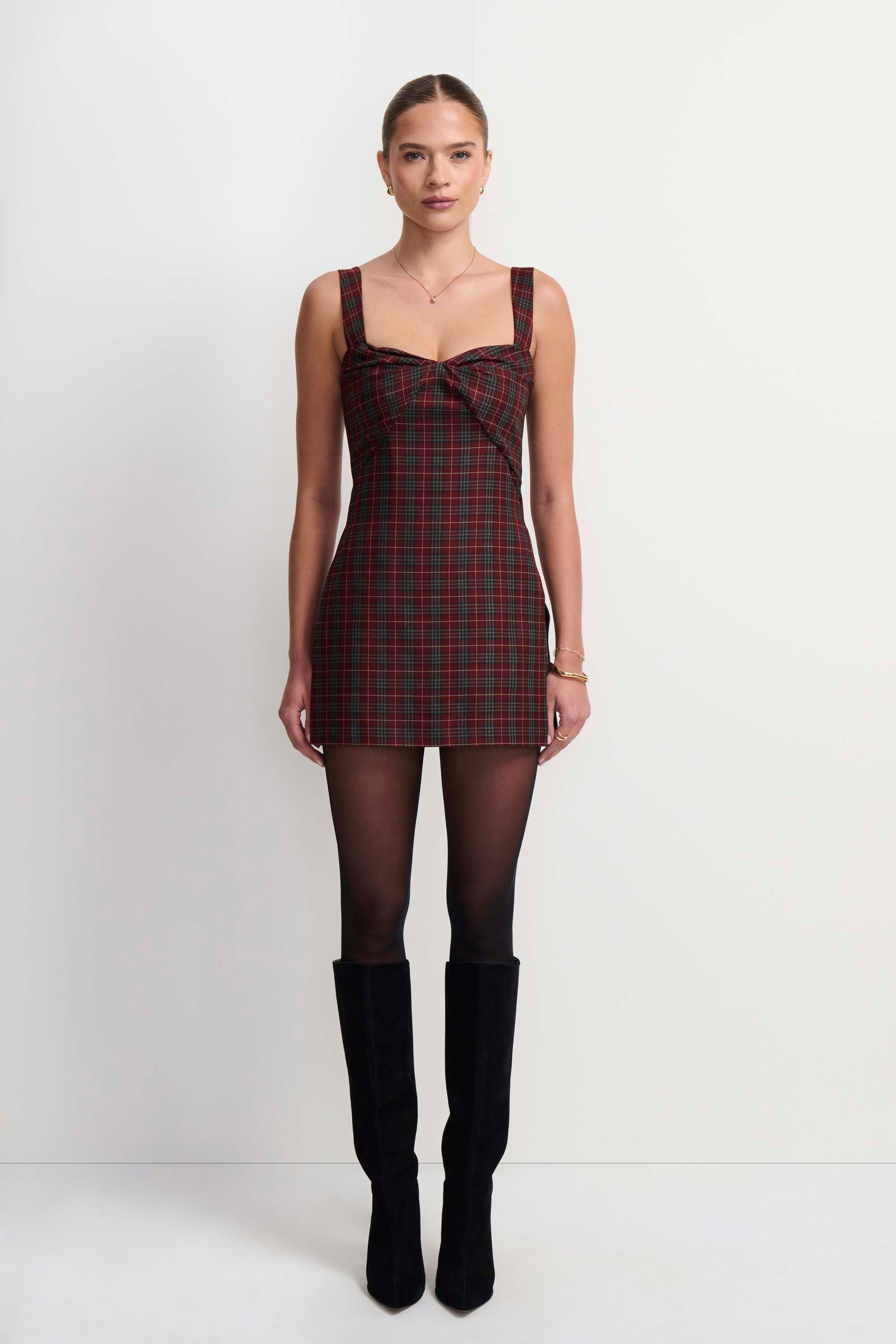 Soho Romper in Bedford Plaid view 1