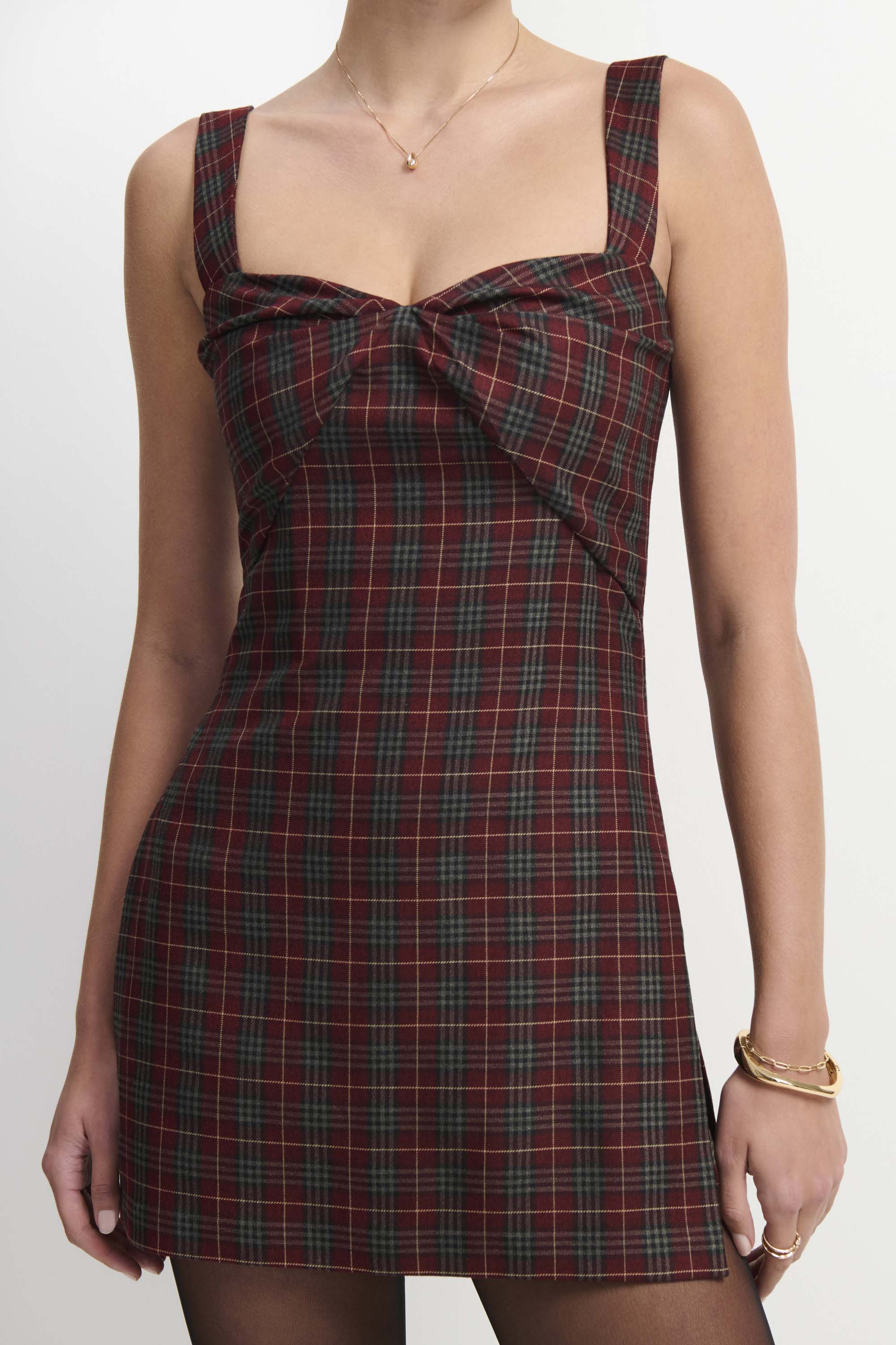 Soho Romper in Bedford Plaid view 3