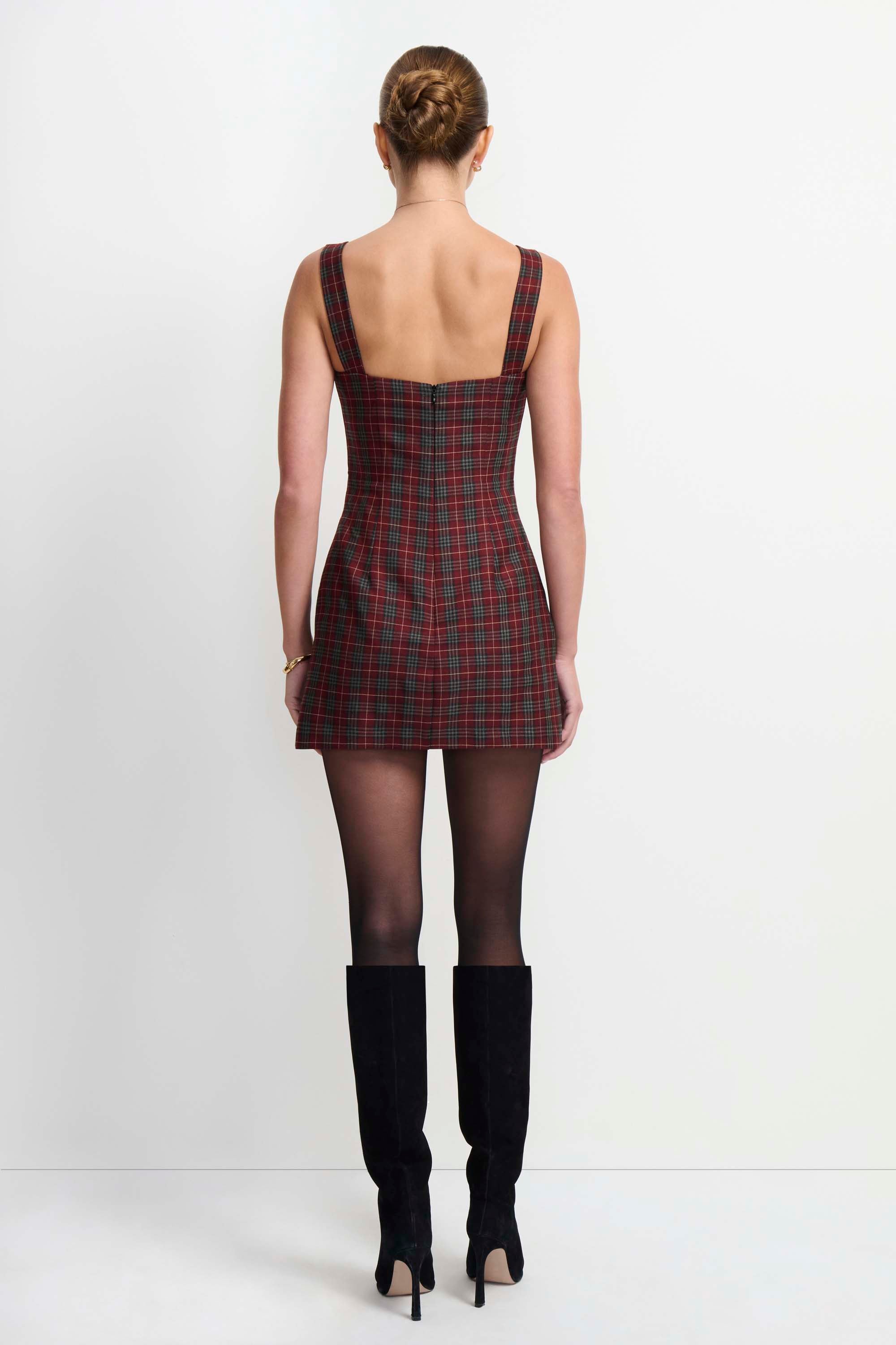 Soho Romper in Bedford Plaid view 4