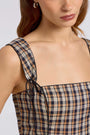 Levy Romper in Plaid View 3