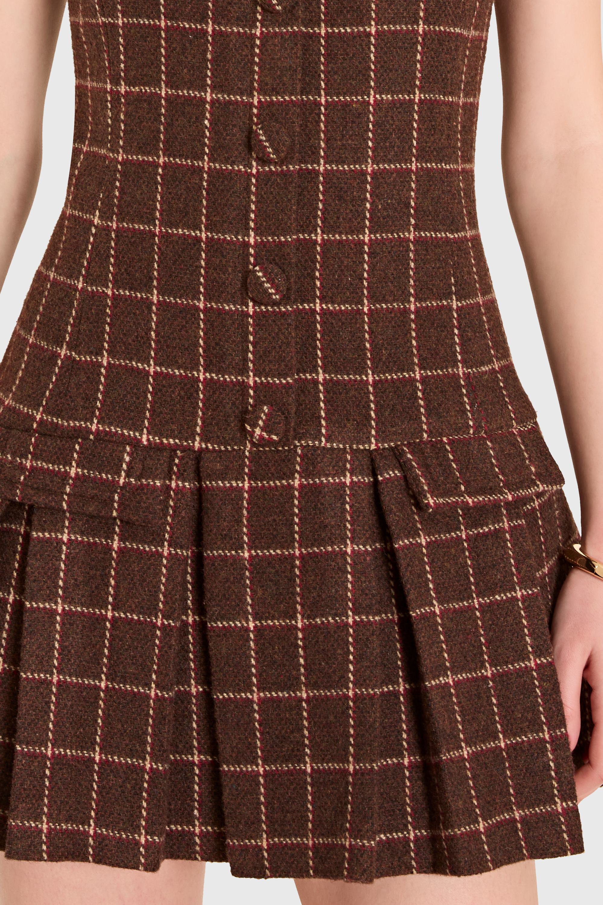 Courtney Dress in Elson Plaid view 4