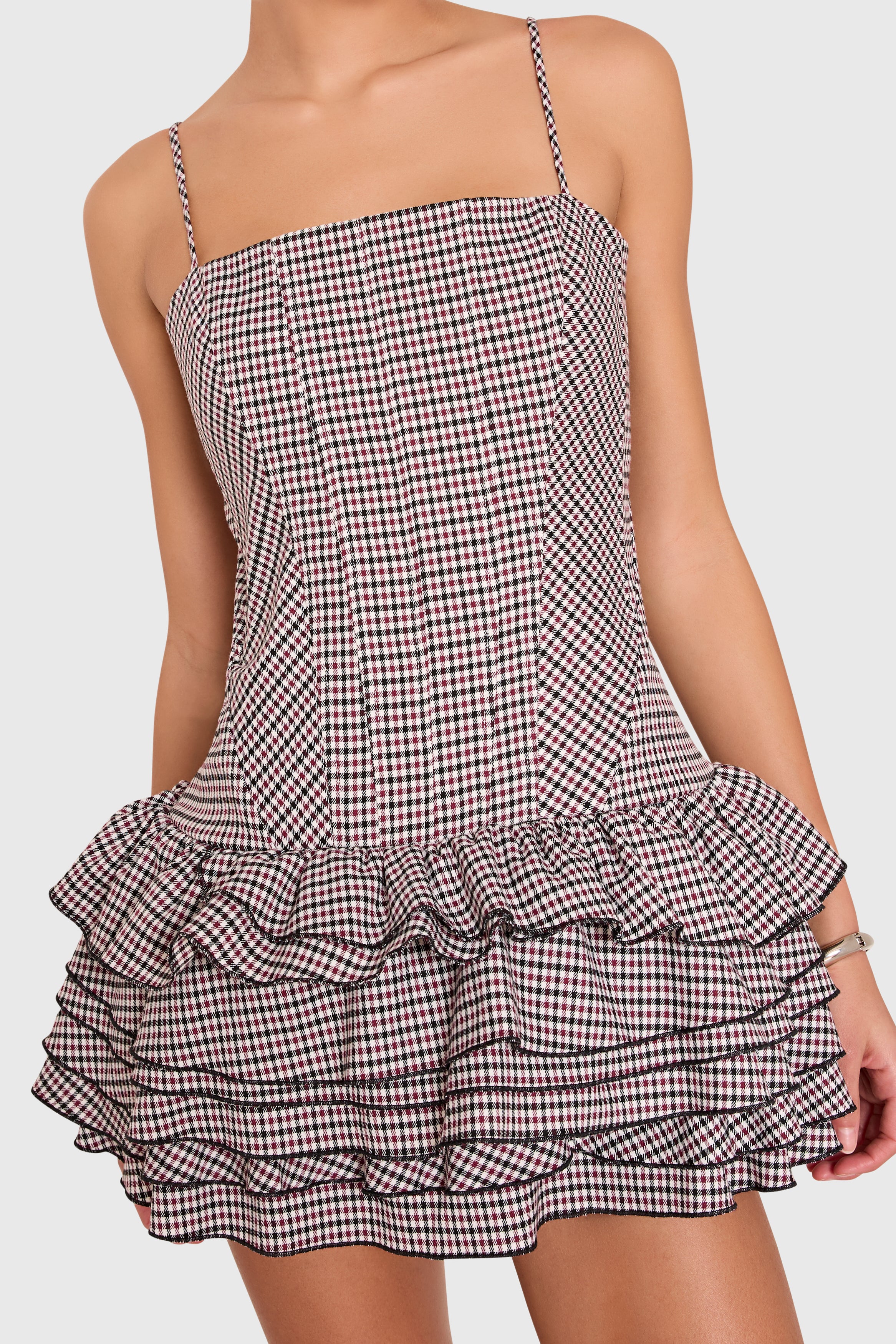 Laureline Romper in Cambridge Plaid view 4