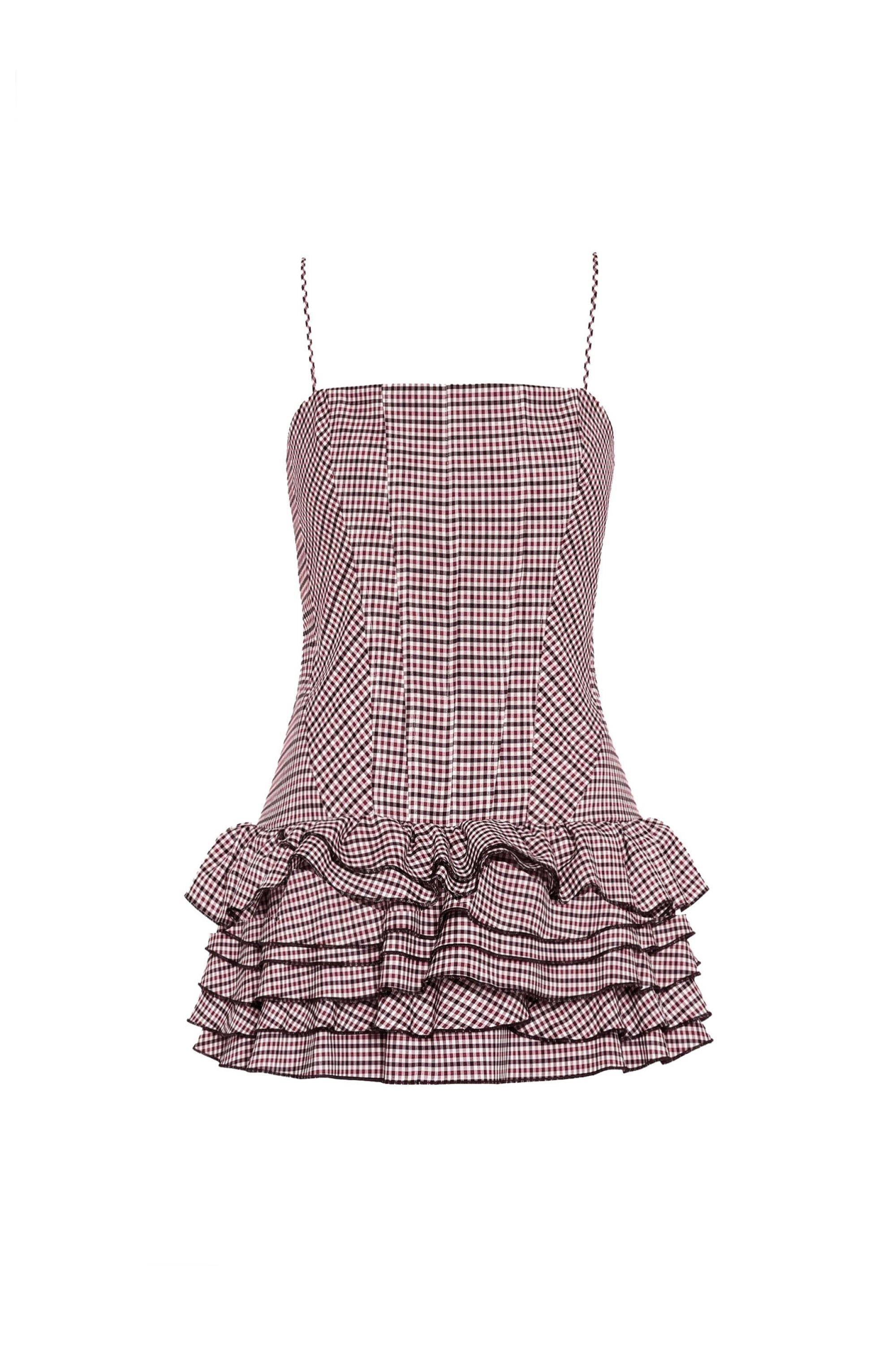Laureline Romper in Cambridge Plaid view 6