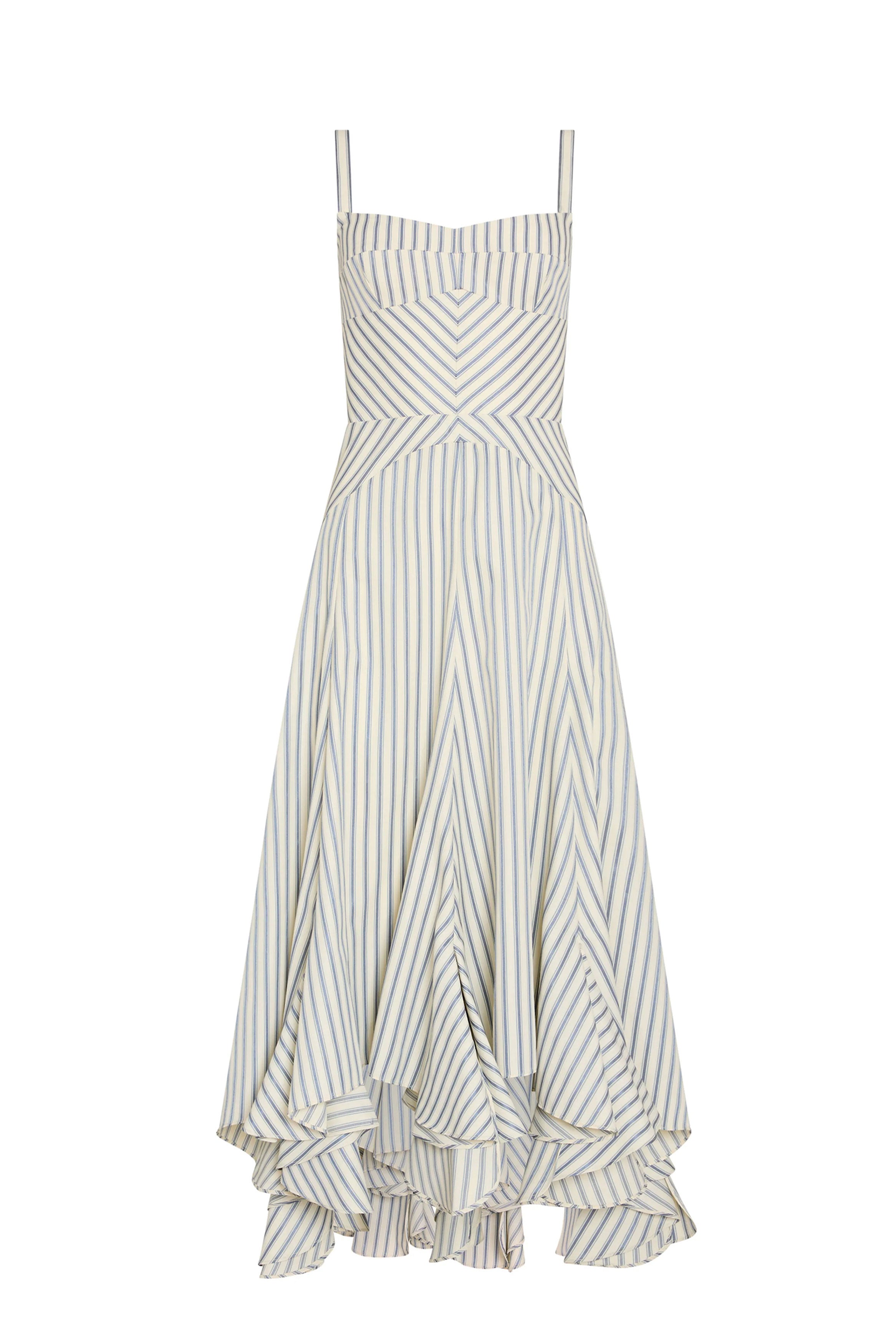 Monterey Dress in Oxford Stripe