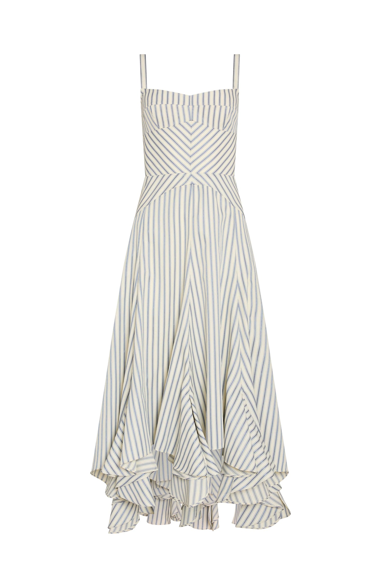 Monterey Dress in Oxford Stripe View 7