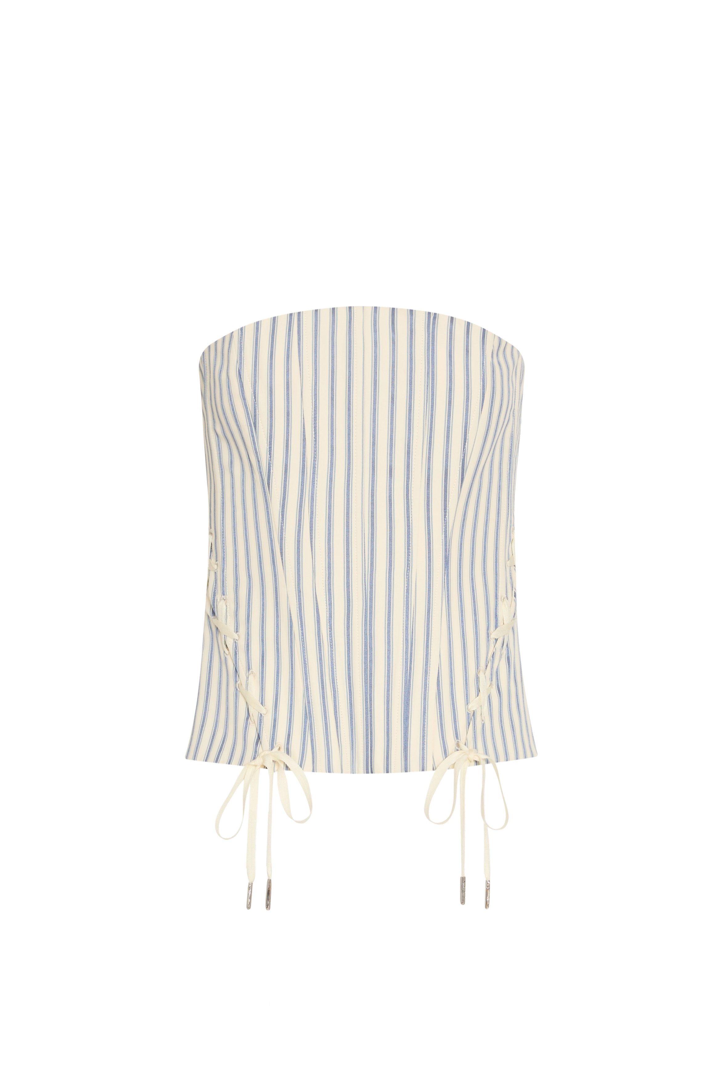 Hathaway Top in Oxford Stripe