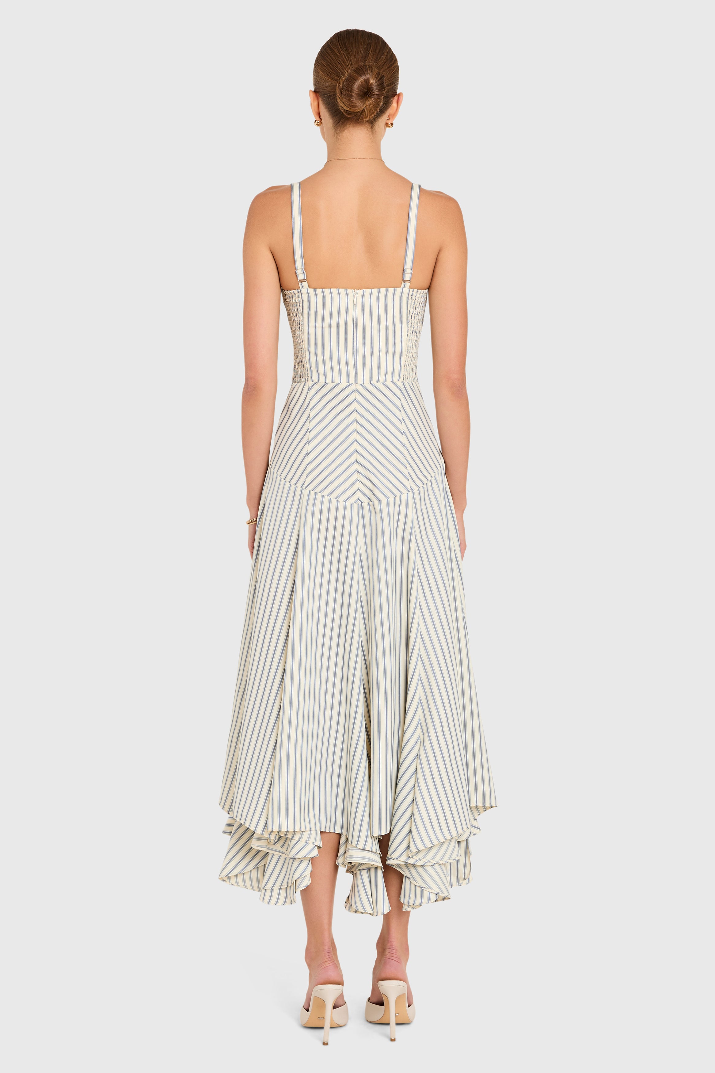 Monterey Dress in Oxford Stripe