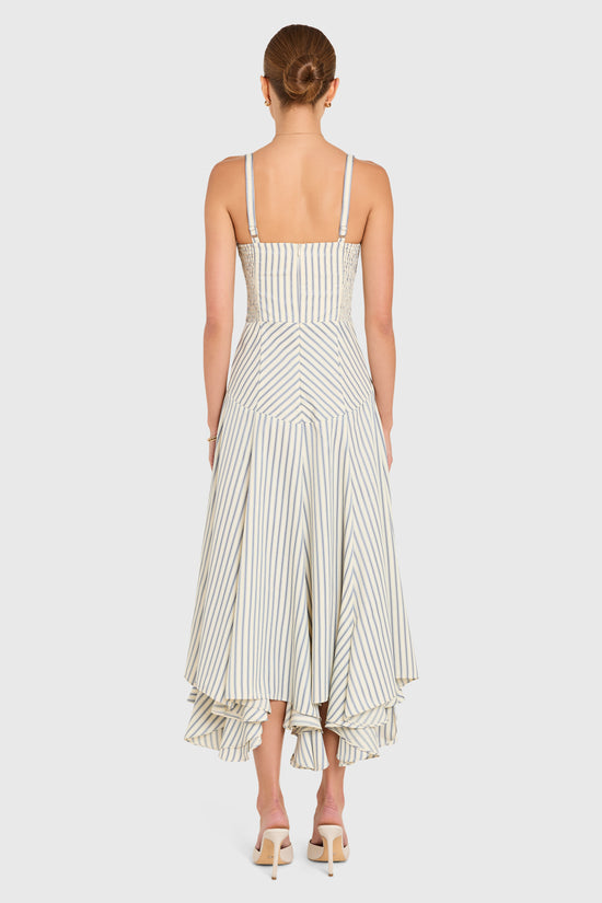 Monterey Dress in Oxford Stripe