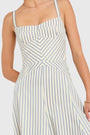 Monterey Dress in Oxford Stripe View 4
