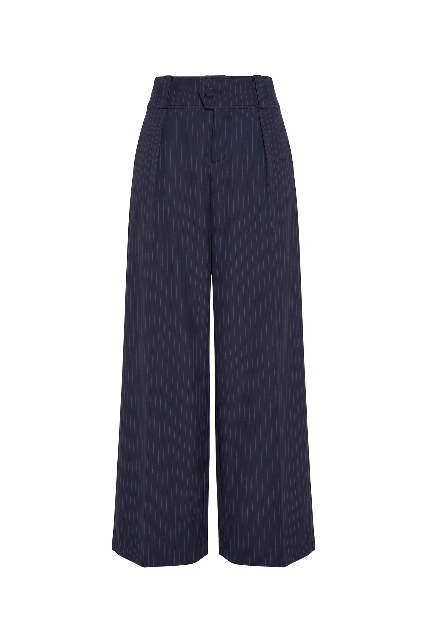 Amanda Uprichard Noho Pants in Manchester Pinstripe - shown on invisible mannequin