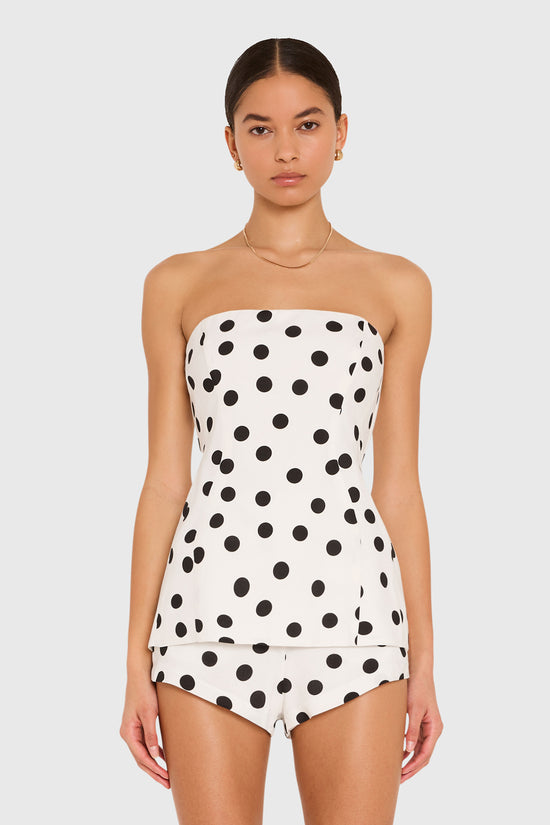 Linda Top in Polka Dot view 2