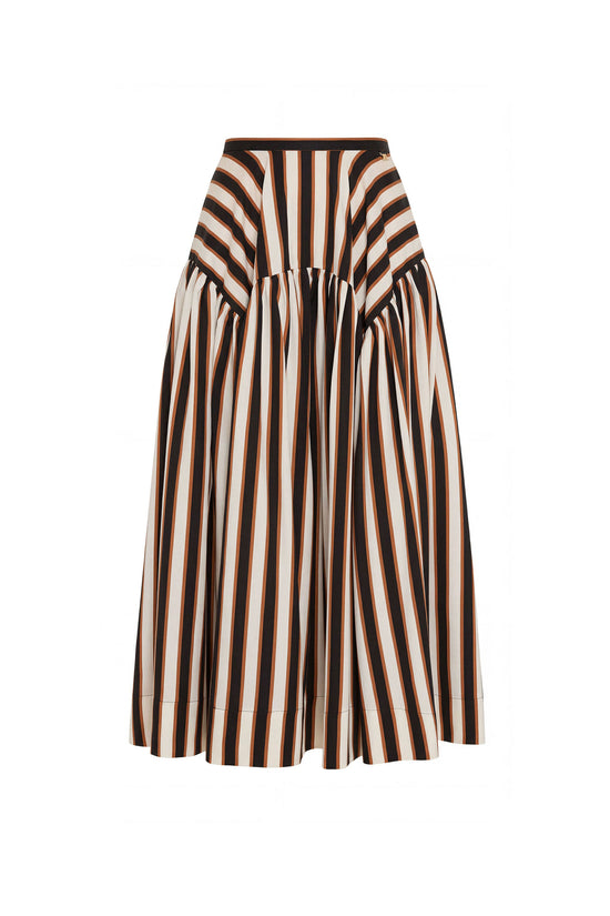 Spencer Midi Skirt in Sabla Stripe view 1
