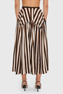 Spencer Midi Skirt in Sabla Stripe View 3